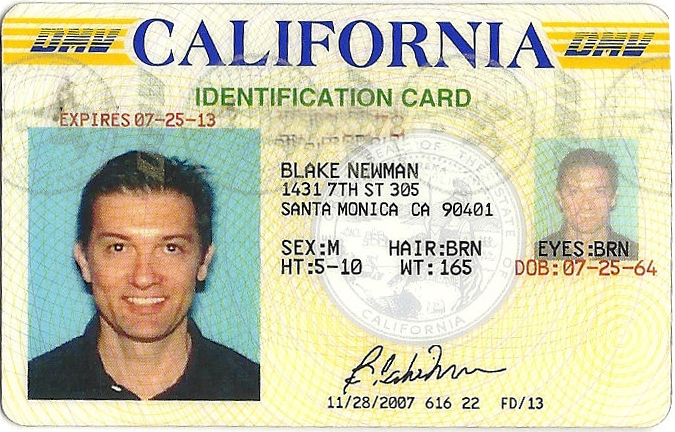Blake Newman, California Driver’s License | Agile web development in ...